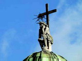 Христос Скорботний на куполі Каплиці Боїмів
